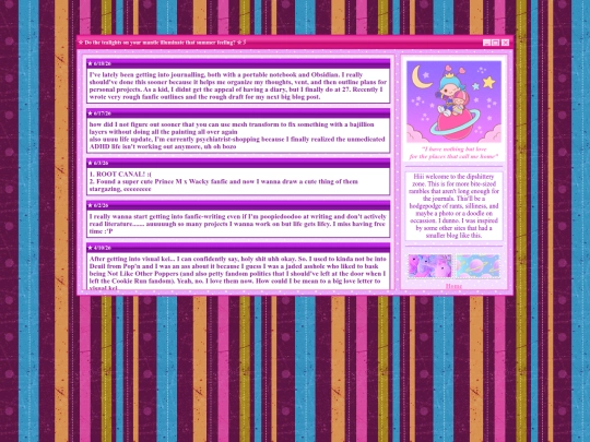 miniblog screenshot