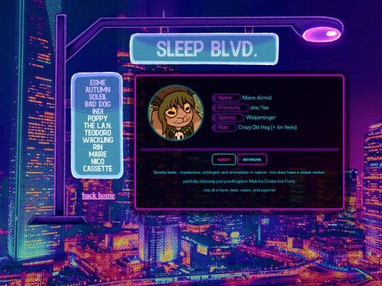 sleepblvd/maire screenshot