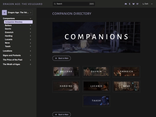 veilguard/companions screenshot