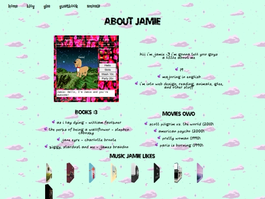 pages/about screenshot
