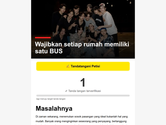 petisi screenshot