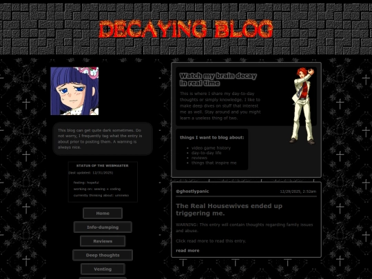 blog/vent screenshot