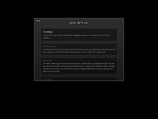 journal/journal screenshot