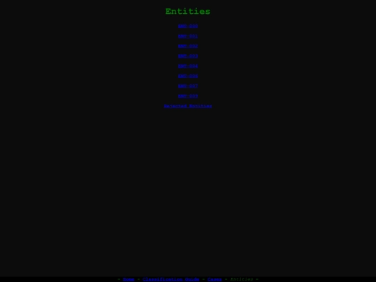 entities screenshot