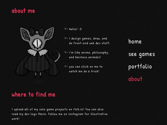 pages/about screenshot