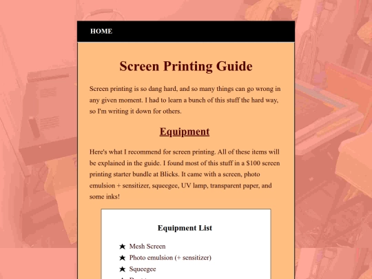 guides/Screen-Printing-Guide screenshot