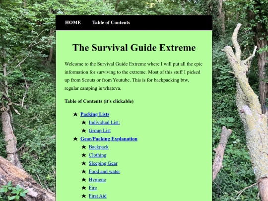 guides/SurvivalGuideExtreme screenshot