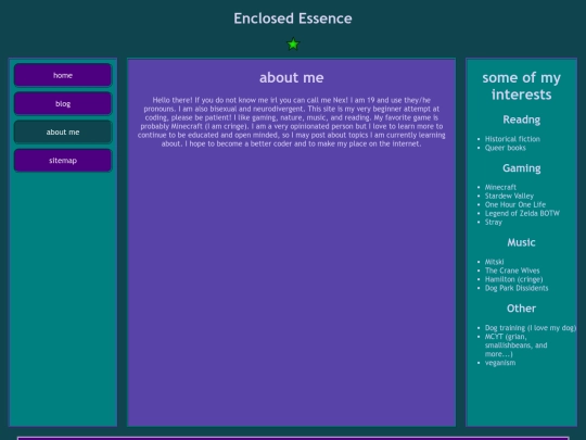 aboutme screenshot