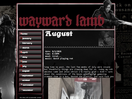 diary screenshot