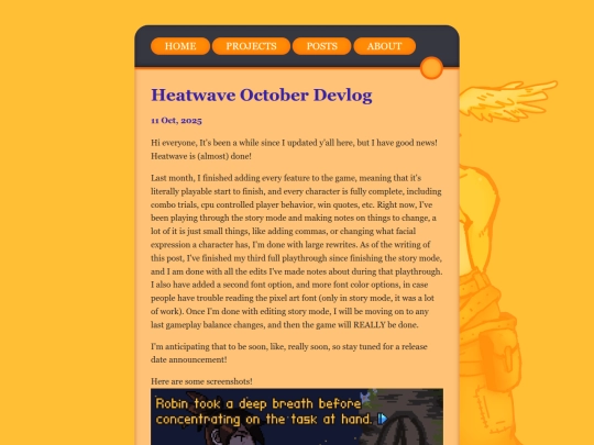 posts/2025-10-11-Heatwave-October-Devlog screenshot
