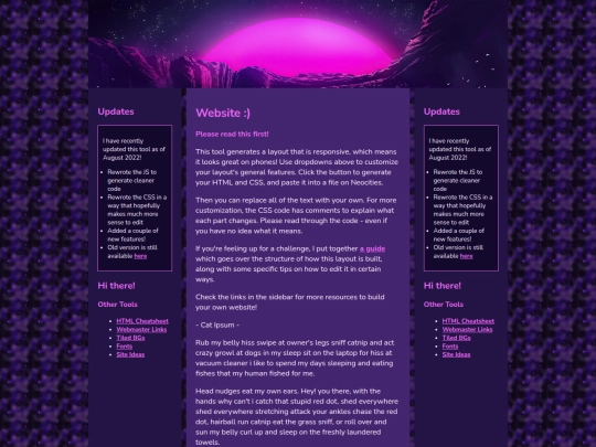 sadgrllayouttest screenshot