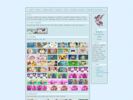 fandomstamps screenshot