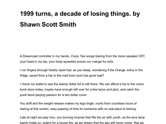 1999-turns-into-a-decade-of-losing-things-by-shawn-scott-smith screenshot