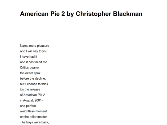 american-pie-2-by-christopher-blackman screenshot