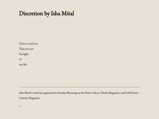 discretion-by-isha-mital screenshot