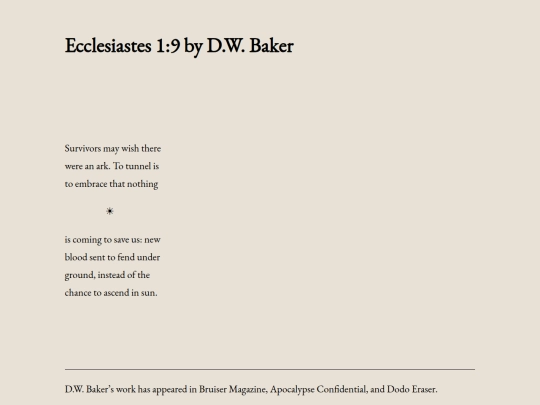 ecclesiastes-1-9-by-dw-baker screenshot
