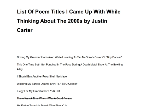 list-of-poem-titles-by-justin-carter screenshot
