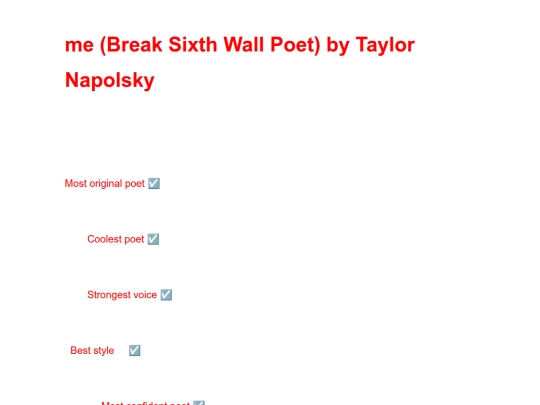 me-break-sixth-wall-poet-by-taylor-napolsky screenshot