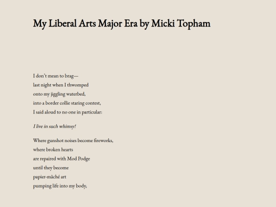 my-liberal-arts-major-era-by-micki-topham screenshot