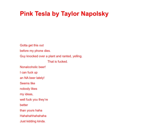 pink-tesla-by-taylor-napolsky screenshot