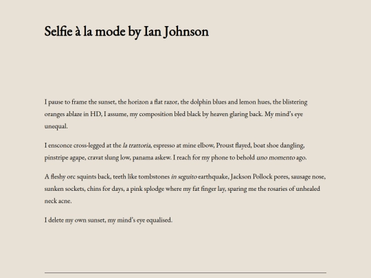selfie-a-la-mode-by-ian-johnson screenshot