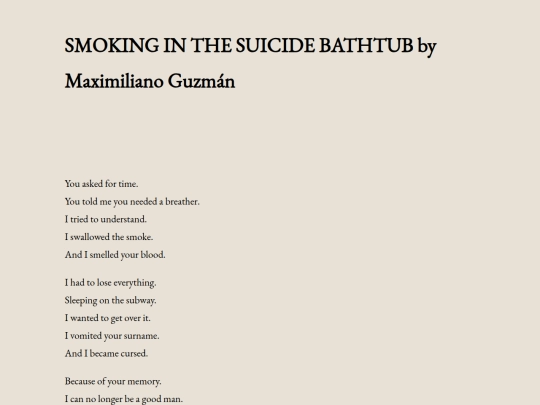 smoking-in-the-suicide-bathtub-by-maximiliano-guzman screenshot