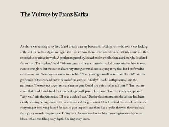 the-vulture-by-franz-kafka screenshot