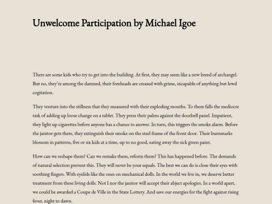 unwelcome-participation-by-michael-igoe screenshot
