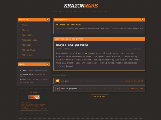 index screenshot