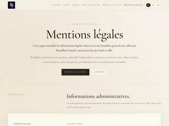 mentions-legales screenshot
