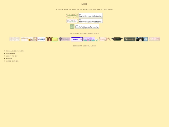 links screenshot