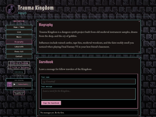 desktop/biography screenshot
