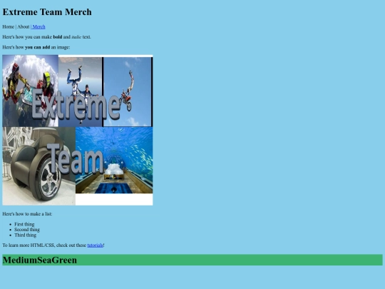 test screenshot