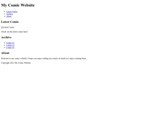 comicsite screenshot