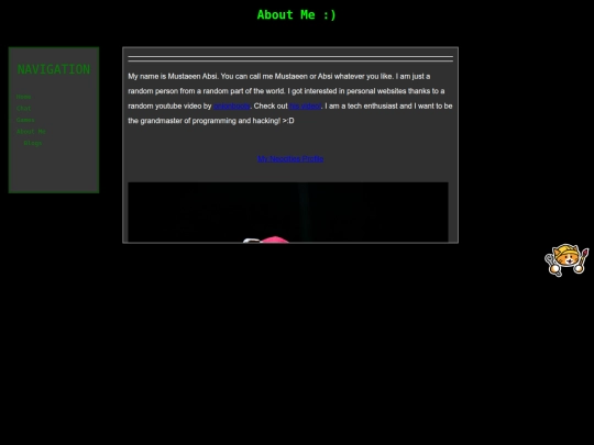 aboutme screenshot