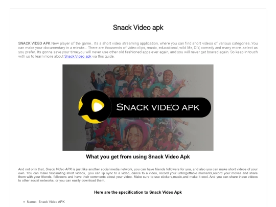 SnackVideoApk screenshot