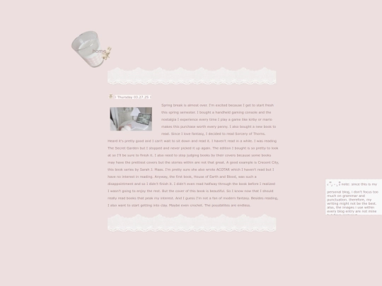 blog screenshot