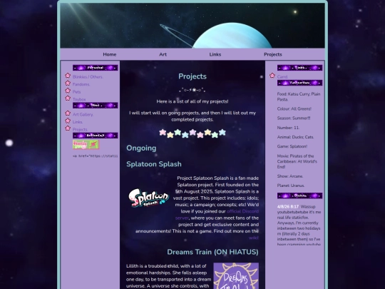 projects screenshot