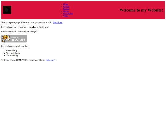 index screenshot