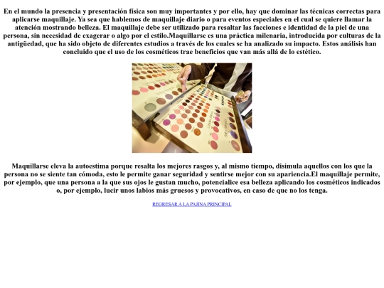 por qué usar el maquillaje es bueno screenshot