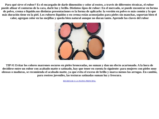 rubores screenshot