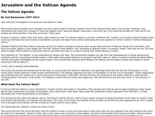vaticanIsrael screenshot