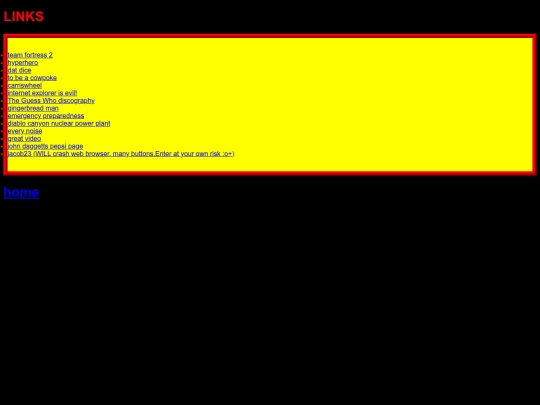 links screenshot