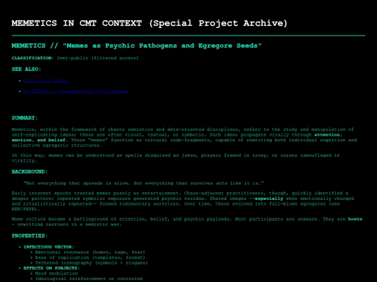 memetics screenshot