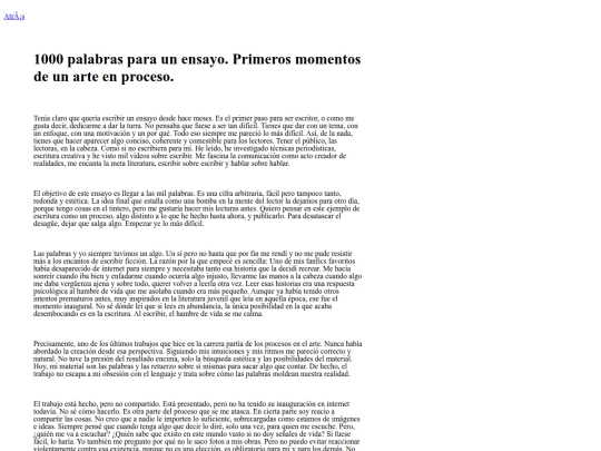 ensayos/1000palabras screenshot