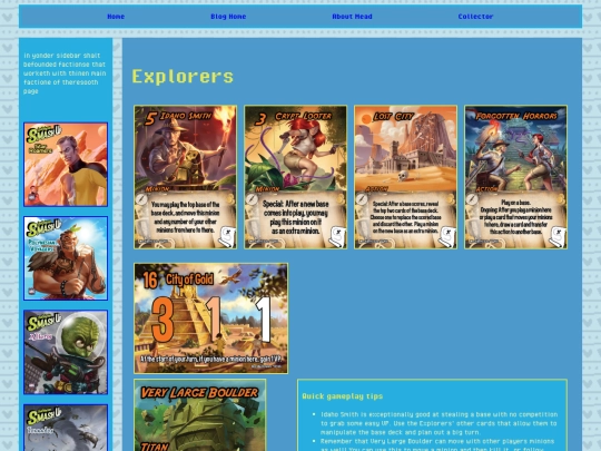 collector/smash-up/explorers screenshot