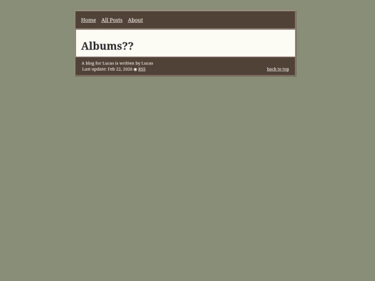 Drafts/albums screenshot