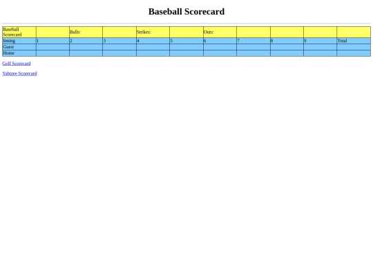 Baseball screenshot