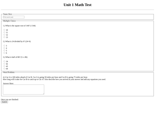 Math screenshot