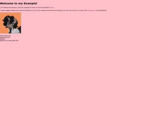 example screenshot